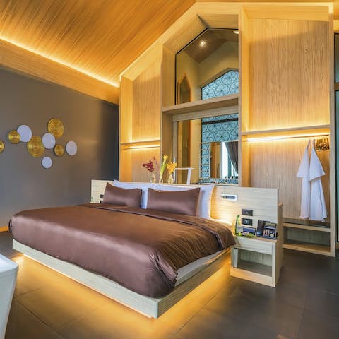 Get a great night's sleep in each of the beautifully designed bedrooms
