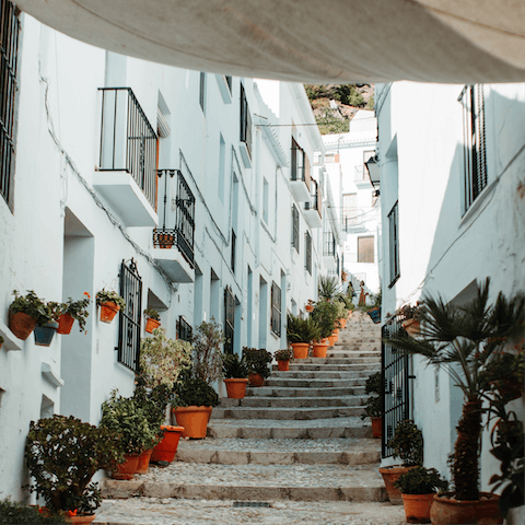 Nip over to pretty Frigiliana for a mooch and spot of lunch, it's just a short drive away