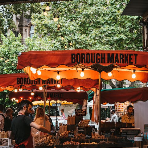 Head to Borough Market, just seventeen minutes away on foot