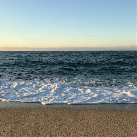 Walk the 15 minutes to Cala Blanca beach