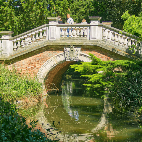 Enjoy a fresh air stroll around nearby Parc Monceau