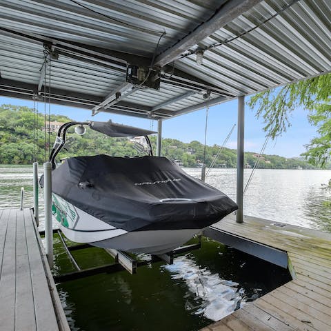 Hop in the boat for an afternoon traversing across the water