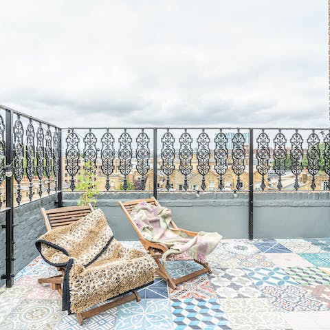 Gaze out over London's rooftops from the top-floor terrace