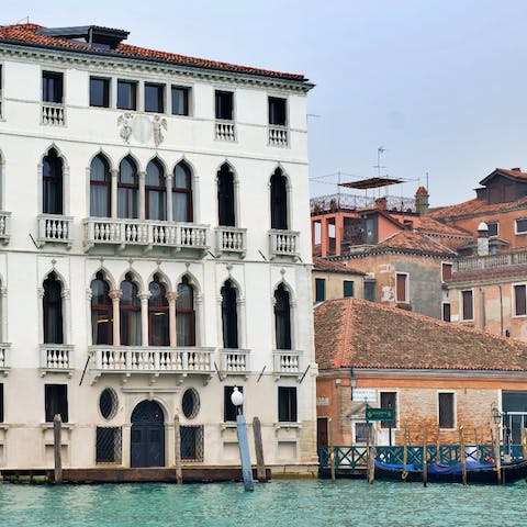 Arrive on water and access your stunning apartment directly from the canal