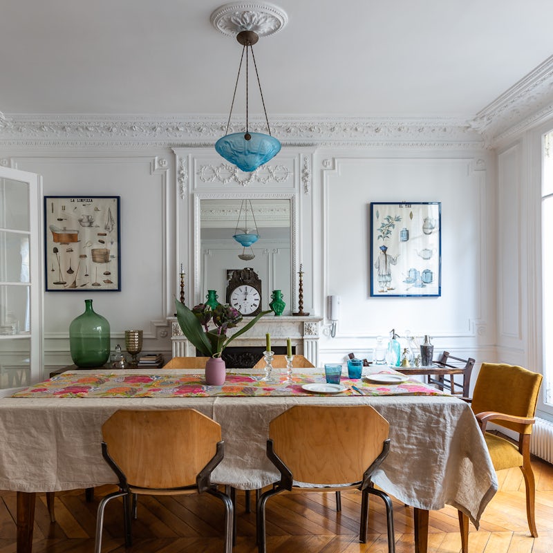 Enjoy a feast of French food and wine at the full length dining room