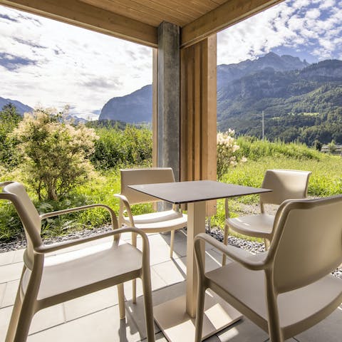 Take in the fresh mountain air from your terrace