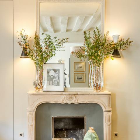 Gorgeous original fireplace