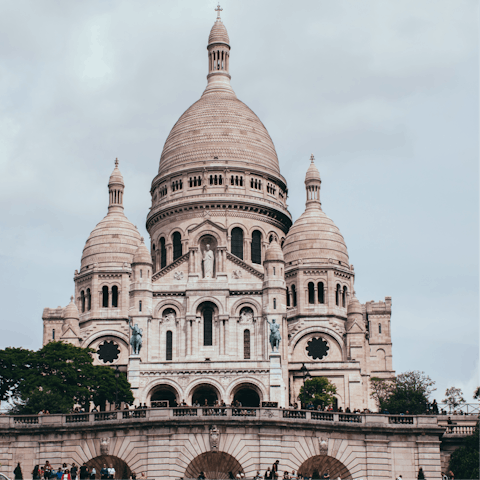 Visit the Basilica of Sacré Coeur de Montmartre – it's within walking distance