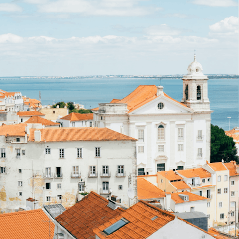 Take the quick train or bus ride into the heart of Lisbon