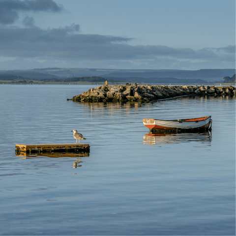 Head into nearby Poole and explore its charming natural harbour