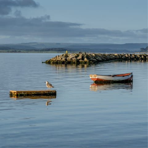 Head into nearby Poole and explore its charming natural harbour