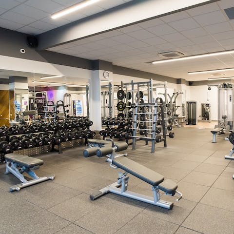 Sweat it out with complimentary gym access