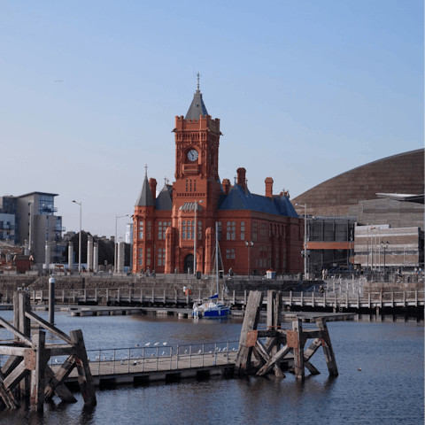 Explore Cardiff from your home in nearby Penarth – it's just a ten-minute drive