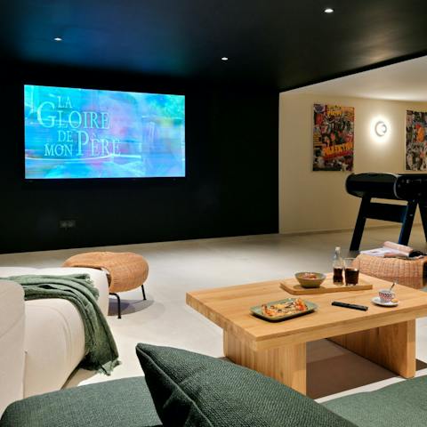 Have a movie night at the home cinema 