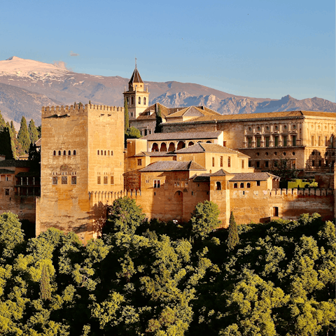 Stroll up to visit the beautiful Alhambra and admire the views over Granada