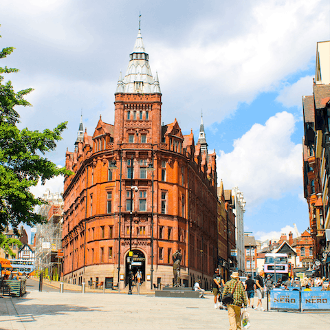 Visit the bars, shops and restaurants of Nottingham city centre, just a short walk away