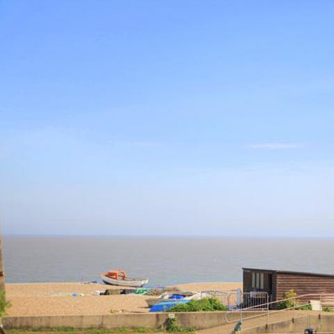 Head out to Aldeburgh Beach, just a few steps away, and breathe in the sea air