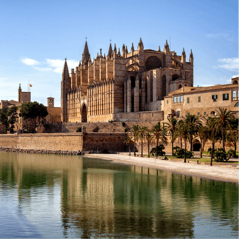 Hop in the car to visit the capital of Palma, less than forty minutes from home