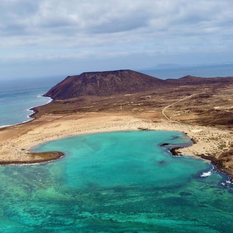 Visit Isla De Lobos – a twenty minute ferry ride from Corralejo