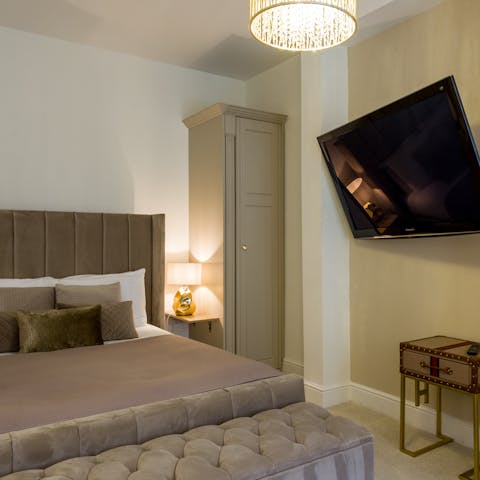 Bank a peaceful night's sleep in the boutique-feel bedrooms
