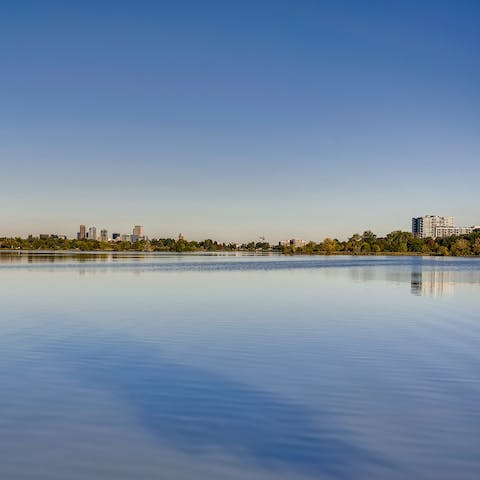 Take a refreshing afternoon stroll around Sloan’s Lake