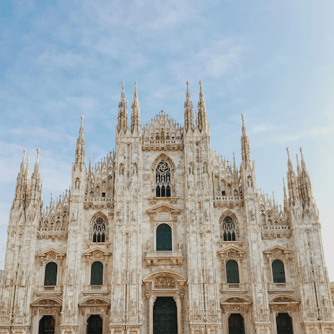 Marvel at the Duomo, a fifteen-minute tram ride away