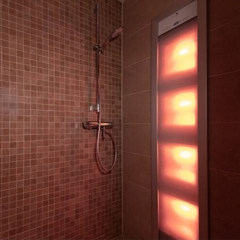 Feel the heat in your own private sauna