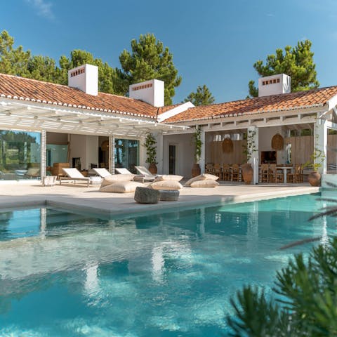 Enjoy a refreshing swim in the private pool after exploring Comporta 