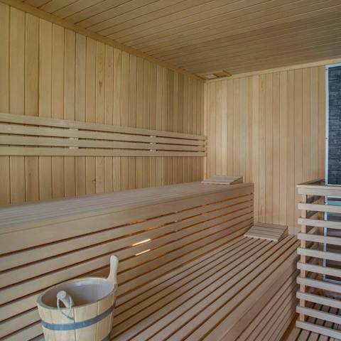 Indulge in a session in the Finnish sauna