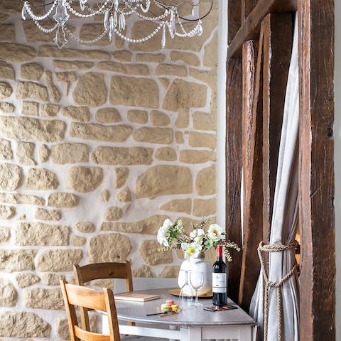 Rustic charm with stone and timber