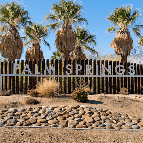 Head to Palm Springs and stroll along Palm Canyon Drive, taking in the vintage boutiques