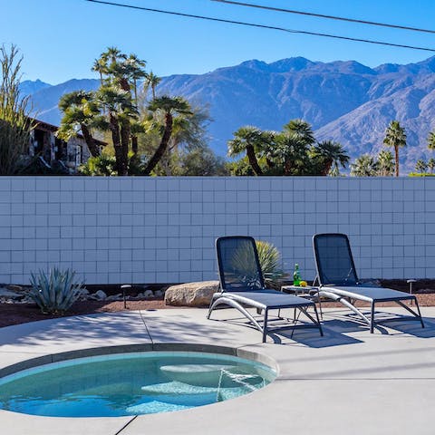 Sink into the hot tub, lounge poolside with a good book, or take a swim in the private pool