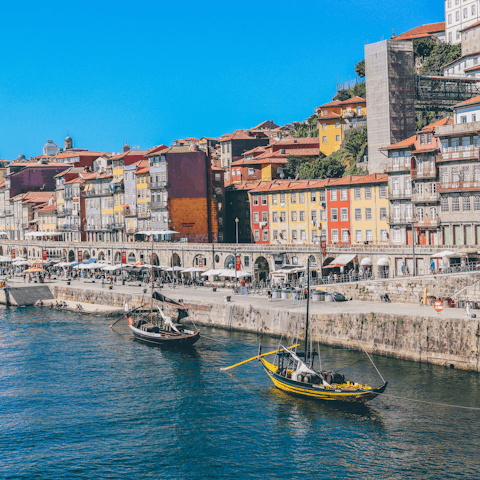 Wander through winding streets in the UNESCO World Heritage City of Porto