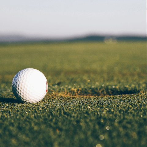 Tee off at the local golf club, just a ten-minute drive away
