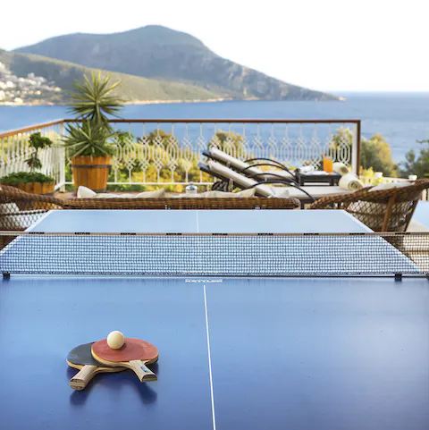 Play a game of table tennis with a view