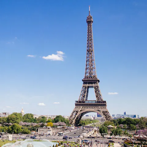 Stay near France's most famous landmark, the Eiffel Tower