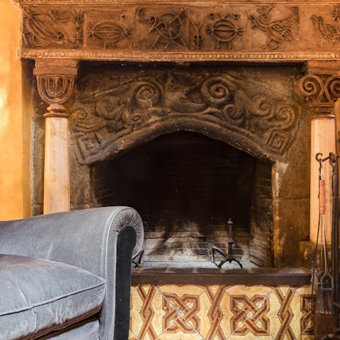 Cosy up by the open fire when the Rome weather turns colder