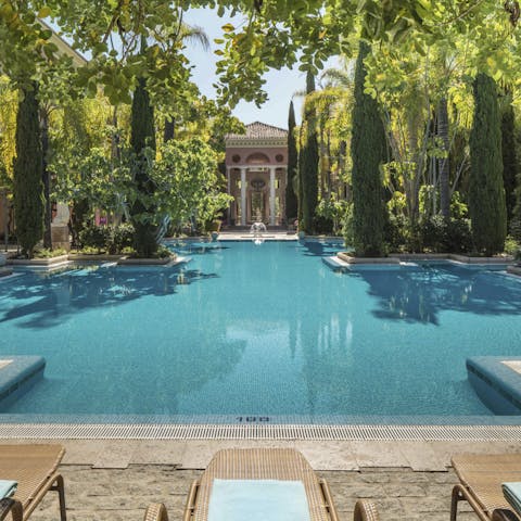Swim in the gorgeous shared pool