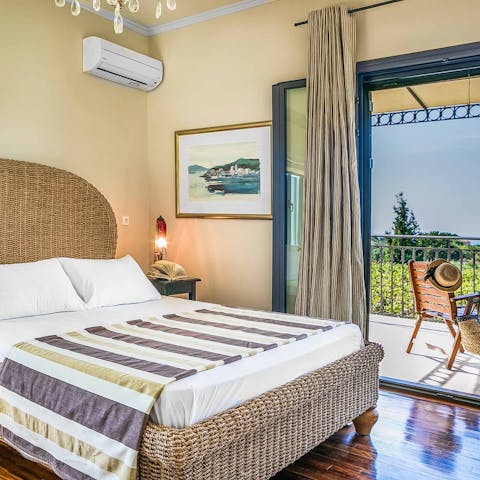 Relax and unwind in the master bedroom with private balcony