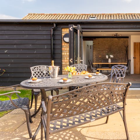 Tuck into alfresco breakfasts at the patio dining area 