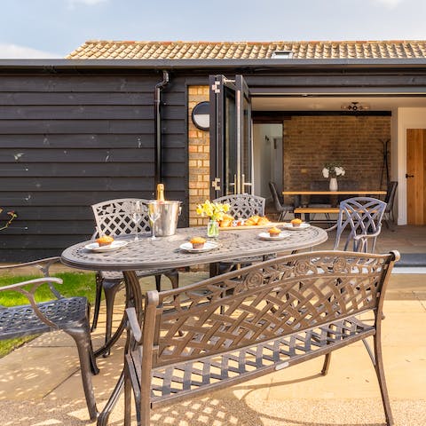 Tuck into alfresco breakfasts at the patio dining area 