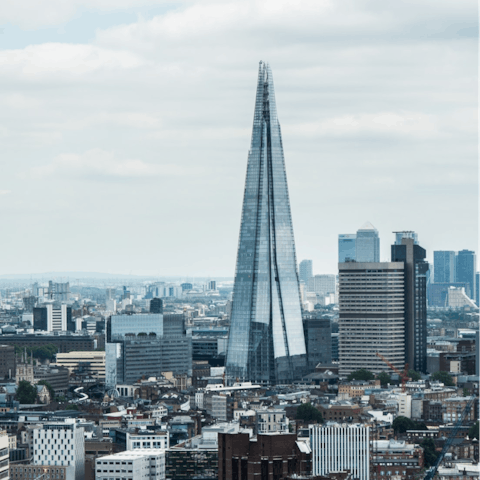 Visit The Shard, a seven-minute stroll away or take some snaps from the bedroom window