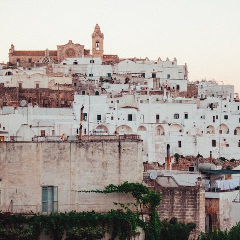 Spend an afternoon strolling around charming Ostuni