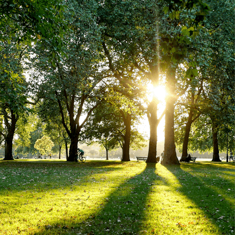 Enjoy an afternoon picnic in Hyde Park, not far on foot