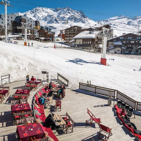 Stay just a short walk from the centre of Val Thorens