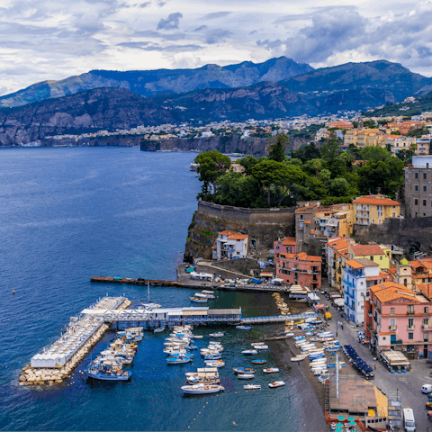 Explore the historic heart of Sorrento – a short train ride or walk away