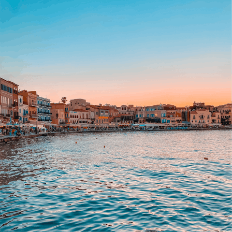 Visit Chania and immerse yourself in the local culture as you stroll along the picturesque port