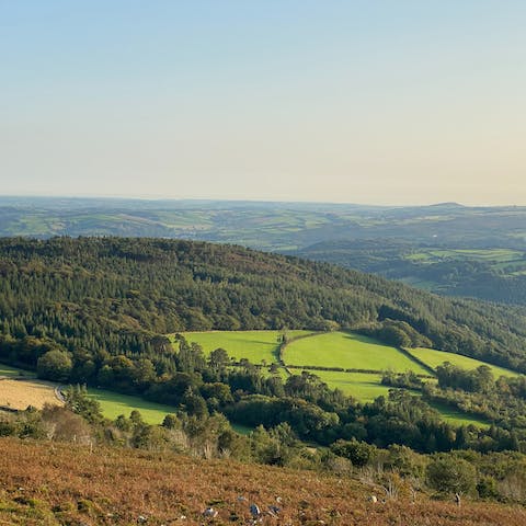 Hike through the rugged beauty of Dartmooor National Park, half an hour's drive away