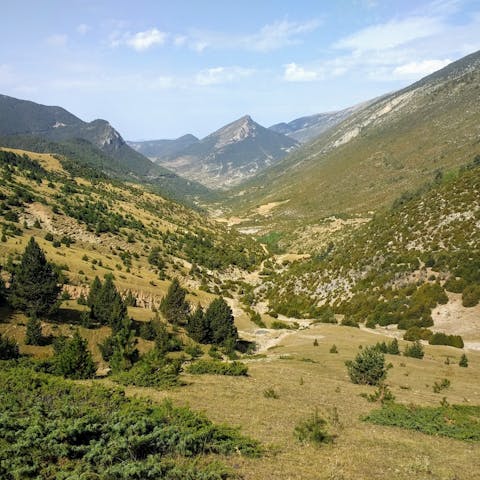 Get out into nature and explore the beautiful Aran Valley in the Catalan Pyrenees