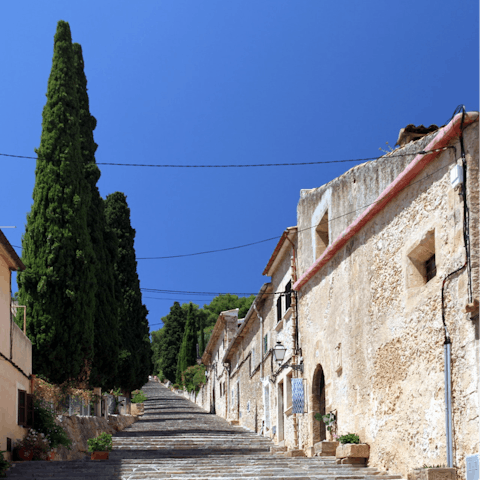 Drive 2km into historic Pollensa for lunch and shopping